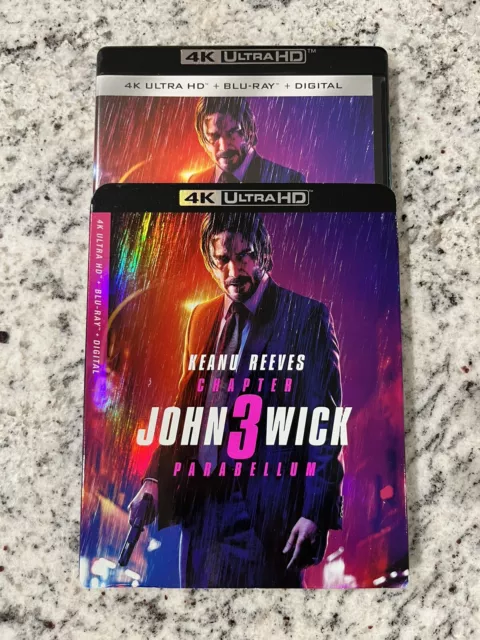 John Wick Chapter 3: Parabellum (4K UHD + Blu-ray w/slipcover) Practically New!!