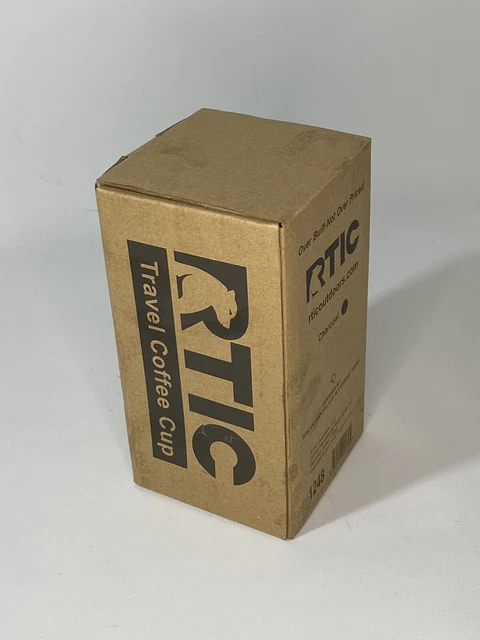 RTIC 16oz Travel Coffee Cup Stainless Double Wall Vacuum Insulated Charcoal 2