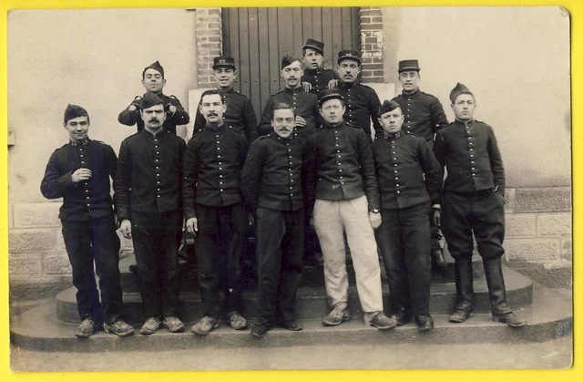 CPA CARTE PHOTO Soldats du 361e Régiment d'Artillerie Lourde Portée