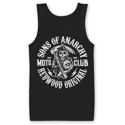 Canottiera Sons of Anarchy SOA Redwood original Moto Club Tank Top Uomo Hybris