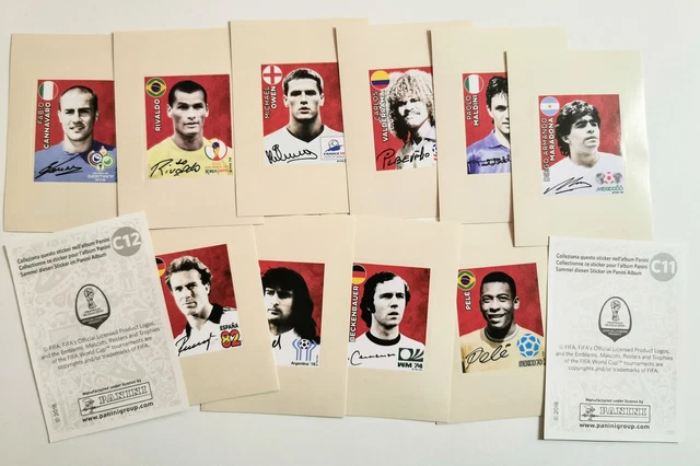 2 STICKERS DIEGO MARADONA NAPLES CALCIO 89/90 VALLARDI