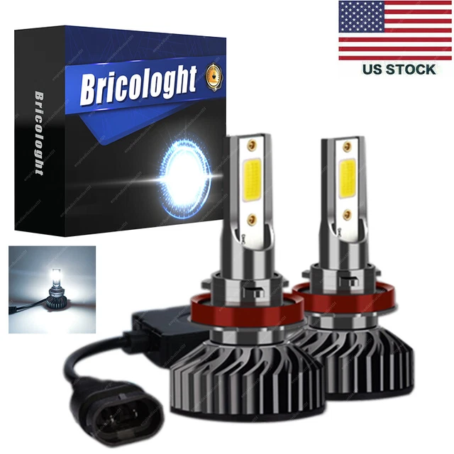 AMiO DIMLicht LED H7 Mini 6500 K Blanc (ensemble) [Phares Blancs – Dimlights Blancs