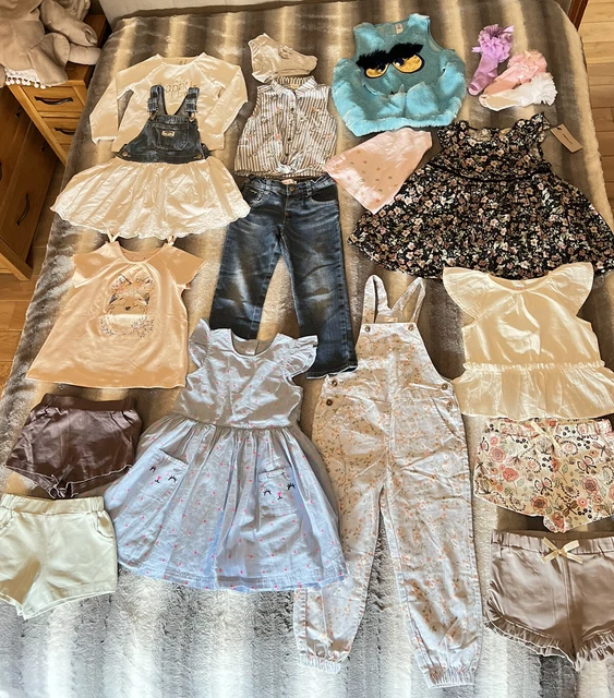 Pacchetto vestiti per ragazze età 3-4 anni successivi, OshKosh, George & ecc.  #03