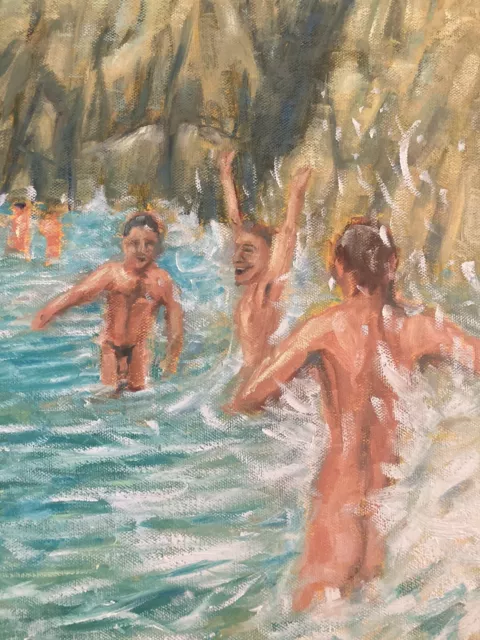 Gay Art Male Nude Interest Original Oil Painting Daniel W Green 3