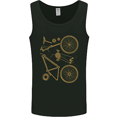 Bicycle Parts Cycling Cyclist Bike Funny Mens Vest Tank Top