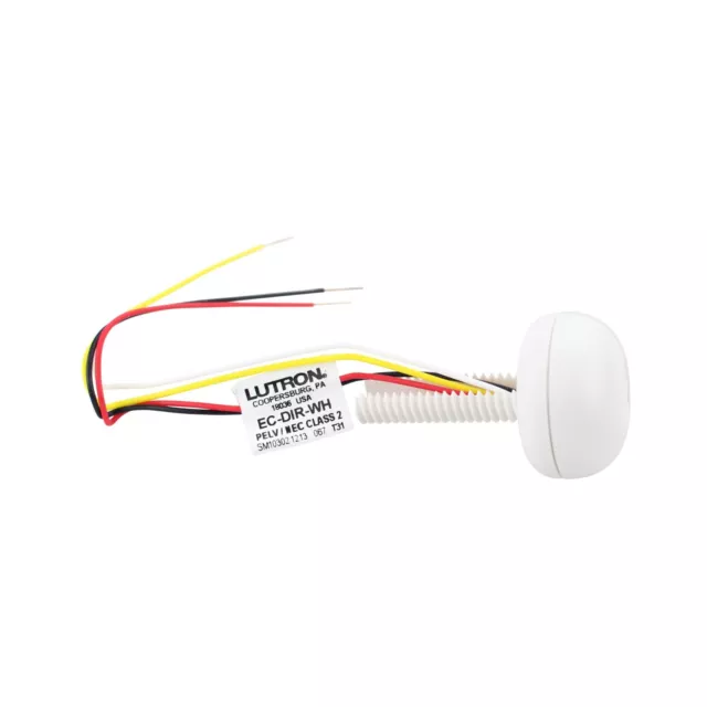 Lutron EcoSystem EC-DIR-WH Daylight Sensor with Infrared Receiver New