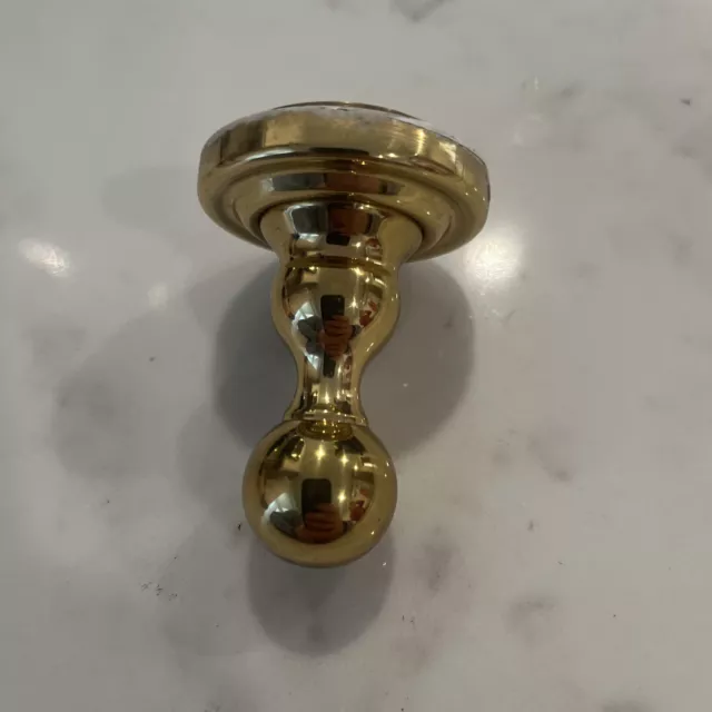Vestido de latón liso BALDWIN gancho de pared aspecto dorado EE. UU.