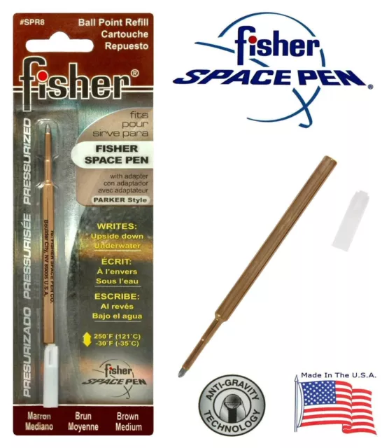 Sensa Ballpoint Pen  Brown Medium Pt New In Pack SPR8 Fisher Space Pen