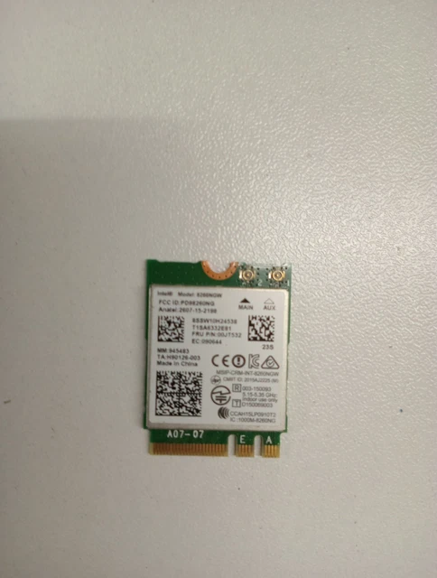 Carte Wi-Fi Intel 9560NGW Pour Dell Latitude 3500 - Réf. 0VHXRR - Occasion - Garantie 6 Mois