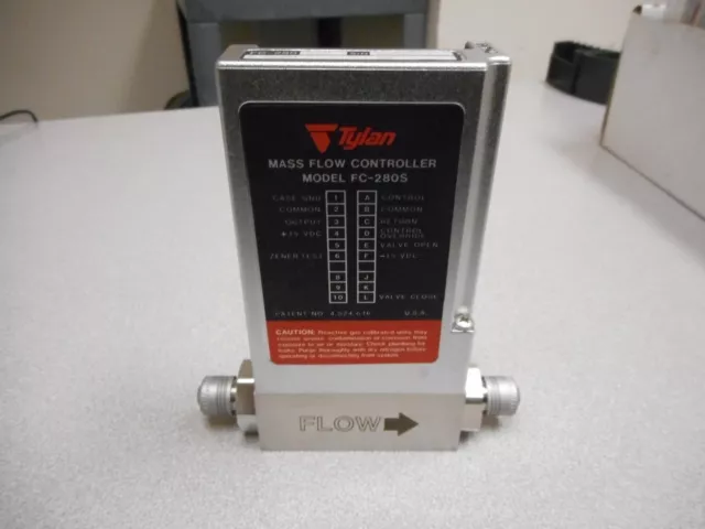 Tylan Fc-280 Mass Flow Controller Gas: N2 Range: 2 Slpm Pn: Fc-280 Sav