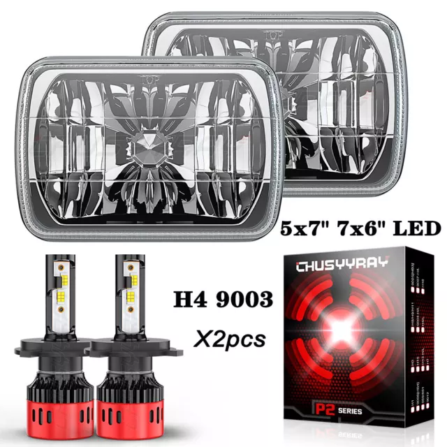 5x7 7x6" LED Headlight Hi/Lo For Freightliner FL50 FL60 FL70 FL80 MT35 MT45 MT55