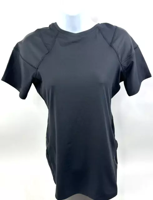 Tommie Copper Shoulder Centric Support Shirt Womens L Black Compression Top NWT