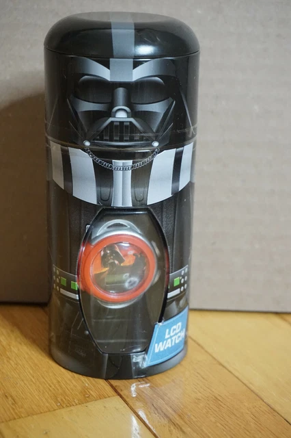 Star Wars Darth Vaden LCD Digital Display Quartz Black Boy's Wristwatch NEW