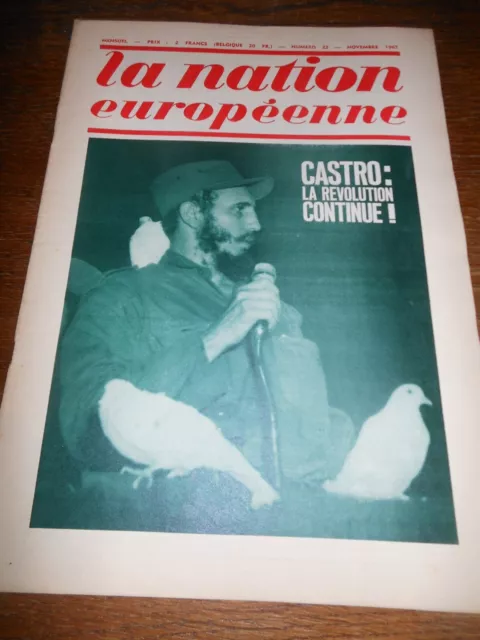 La Nation Européenne (N°22 - Novembre 1967)   Jean THIRIART