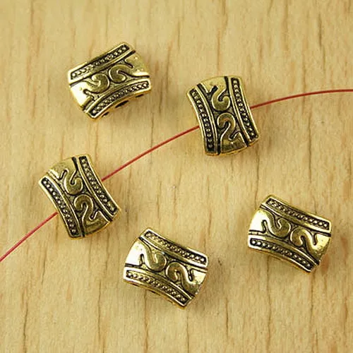 20pcs 11*8*4mm dark gold-tone 3 hole oblate spacer beads h2068