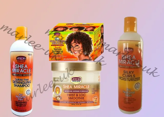 African Pride Shea Butter Miracle Moisture Intense Hair Care Range| FAST UK POST