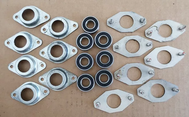 7 BEARING-LOCK PLATE-FLANGE SETS, WINDSOR CHARIOT iVACUUM CV28 RIDE ON, 86319050