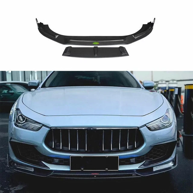 2014-2021 Carbon Fiber Front Bumper Lip Spoiler Splitter Fit For Maserati Ghibli