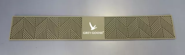 NEW Grey Goose Rubber Bar Rail Spill Mat Man Cave Cocktail 24-1/2" x 3-3/4"