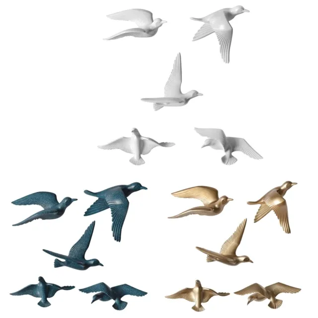Creative Resin Seagull 3D Seabird Animal Sculptures Sticker Wall Decor