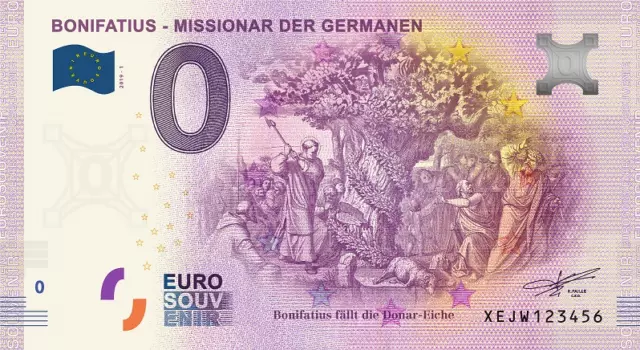 Billet 0 Euro --- DEU XEJW 2019-1 - Bonifatius, Missionar der Germanen