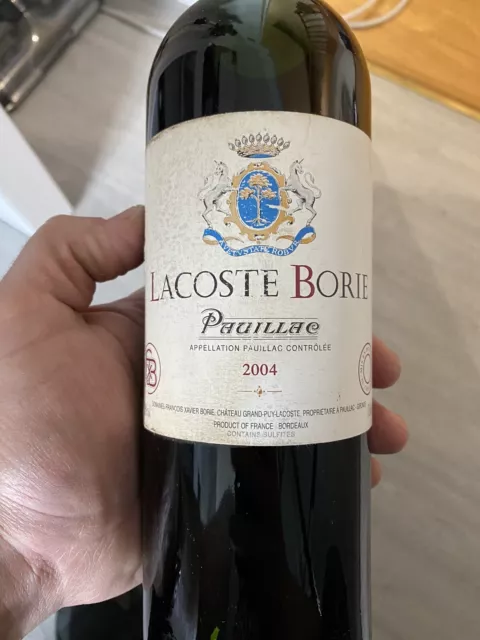 Bouteille Vin Bordeaux Chateau Lacoste-Borie 2004 Pauillac