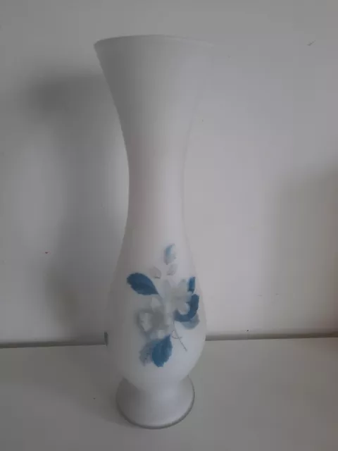 Vase Soliflore en opaline Très beau décor