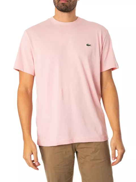 Lacoste Pour des hommes T-shirt de logo, Rose