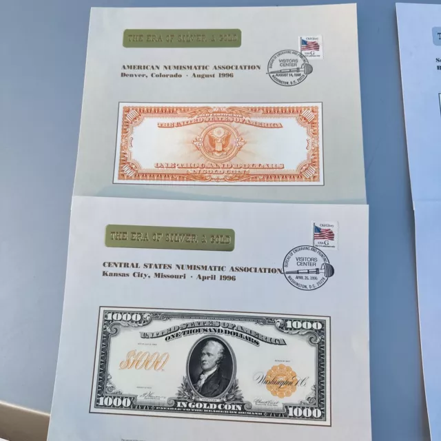 Large Collections Of 26 Different Bureau Of Engraving And Printing Rare Notes