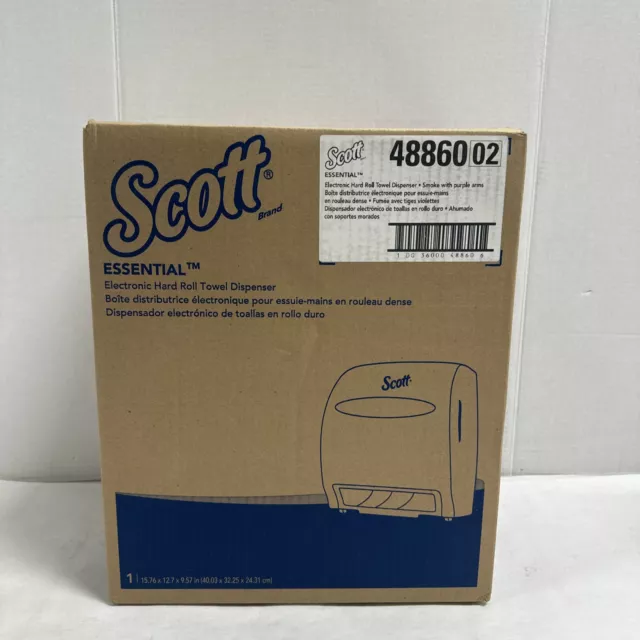 Scott Essential Electronic Hard Roll Towel Dispenser 48860 Smoke color NEW!