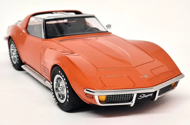 Miniature KK Scale 1/18 Chevrolet Corvette C3 Stingray 1972 - Bleu Métallisé