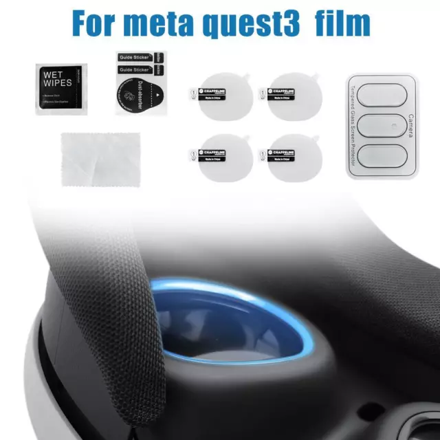 For Meta Quest3 VR Headset VR Host HD Tempered Glass Protector` Film Lens B4V3