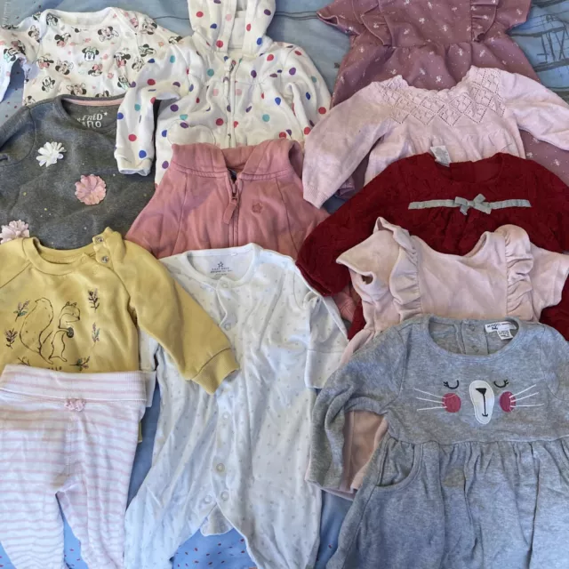 Baby Girl 3-6 Months Clothing Bundle 12 Items