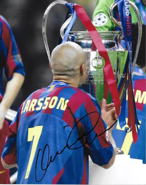 Henrik Larsson Celtic Football Legend Autographed Signed Photo + COA