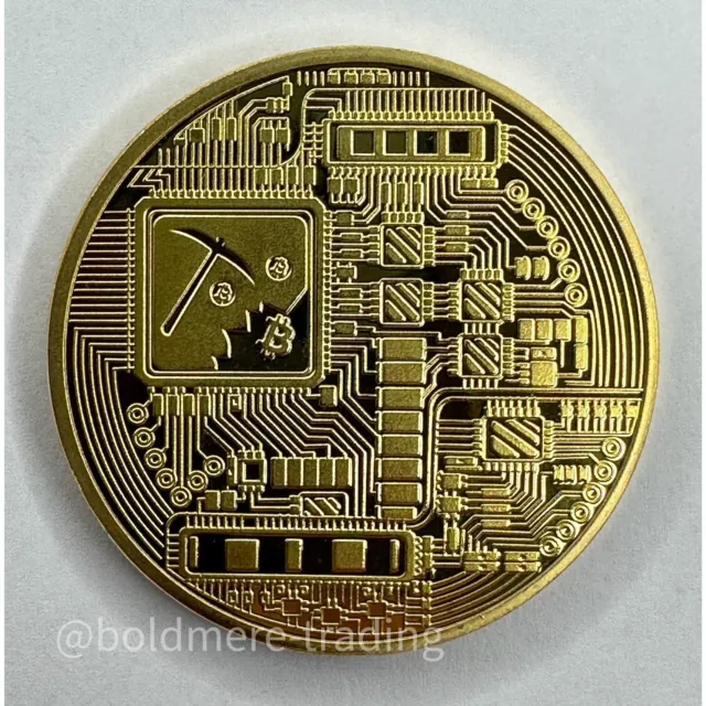 Bitcoin 24k Gold Plated - BTC Novelty Coin 3