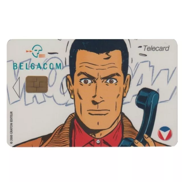 Tarjeta telefónica de colección Belgacom Michel Vaillant (2000)