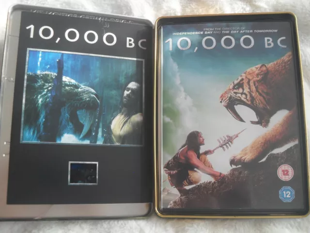 DVD 10,000 BC 2012 tin box set with real studio film slide limited edition N24