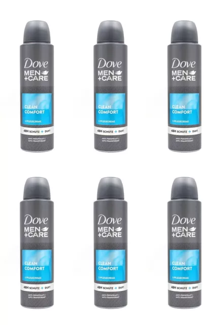 Dove Men+Care Clean Comfort Deo Spray , 6x150ml EAN8712561254595