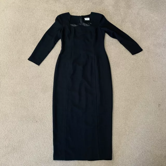 Vintage Maggie Shepherd Black Dress Size M Classic Made In Australia