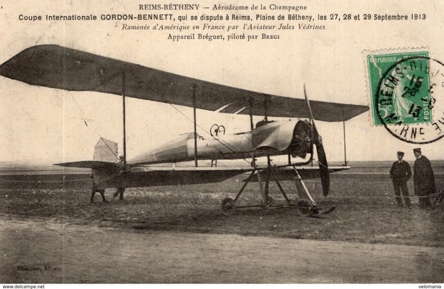 S1090 Cpa 51 Reims Bétheny - aérodrome dela Champagne - Coupe internationale Gor