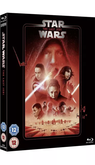 Star Wars Episode VIII: The Last Jedi (Blu-ray) With Sleeve Brand New Sealed