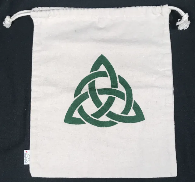 Celtic knot Irish Dance Canvas drawstring bag 11x13 SMALL FISH brand