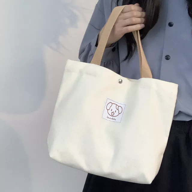 New Fashion Canvas Women's Handbag Cute Travel Picnic Food Bag Lunch Bag SN❤