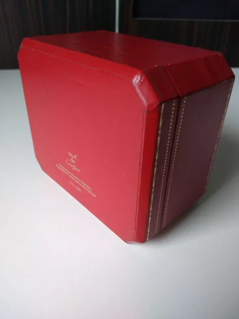 Vintage CARTIER Case Box RED LEATHER Scatola Boite Kutxa CO1001 MUST DE CARTIER 3