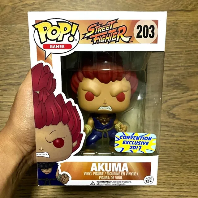 Funko Pop : Figure 4In. Pop Street Fighter Akuma 203 Convension Exclusive 2017