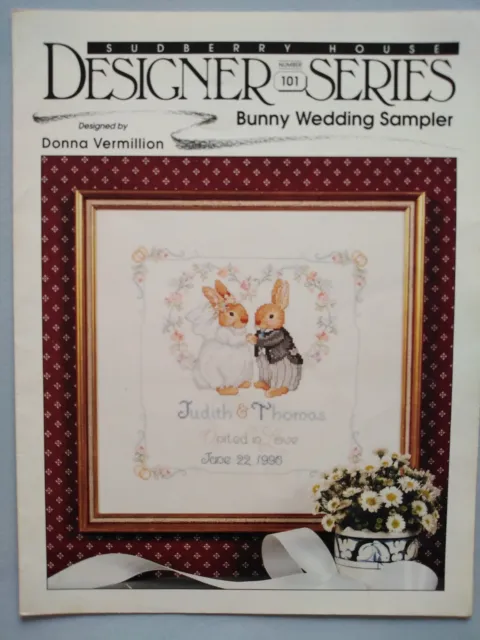 BUNNY WEDDING SAMPLER Cross Stitch Pattern - SUDBERRY HOUSE DESIGNER SERIES 101