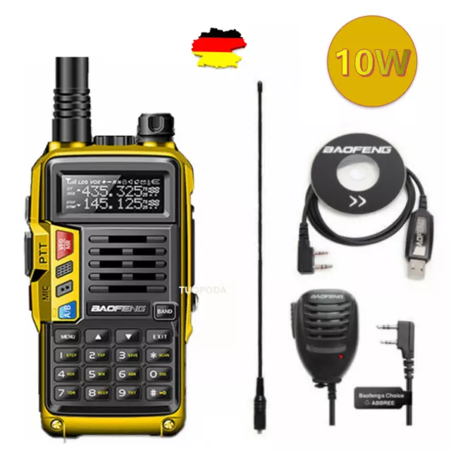 Baofeng Uv9R 10W 2800Mah Tri Band Uhf Vhf 2 Way Walkie Talkie Hand Funkgeräte