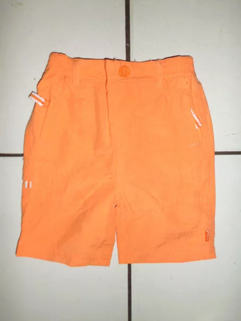 Short Bebe Unisexe Orange Clair T.68 Cm Ou 6/9 Mois