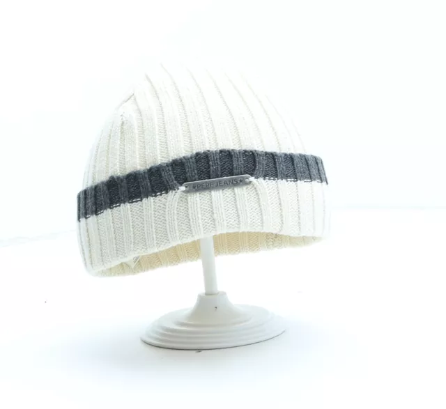 Pepe Jeans Boys Beige Acrylic Beanie One Size