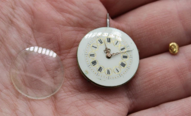 Mouvement Ancien Pour Montre De Gousset – À Réviser Ou Pour Pièces – Taille 8-41/2 – Occasion